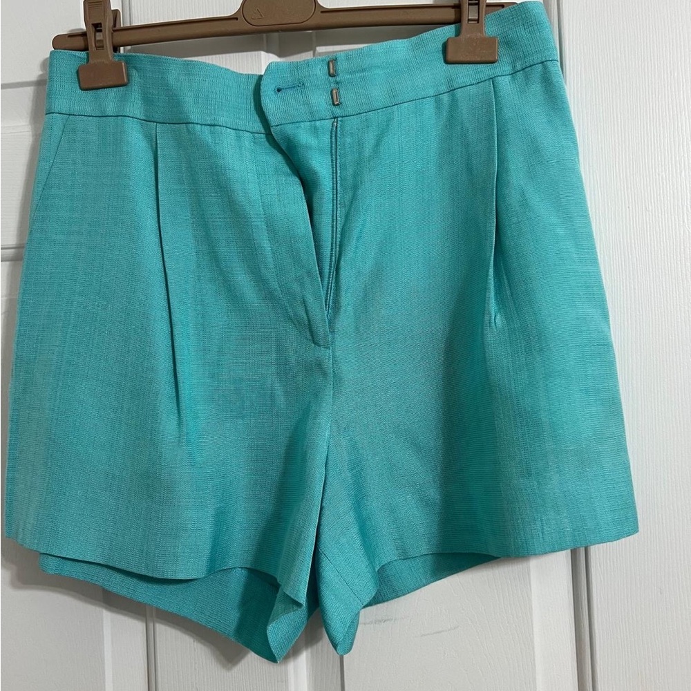 Sandro Women's Turquoise Tailored Shorts size 42